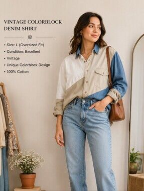 Vintage Denim Button Up